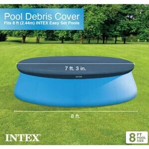 Intex 8ft. Above Ground Round Swimming Pool Vinyl Cover Debris 28020E NIB